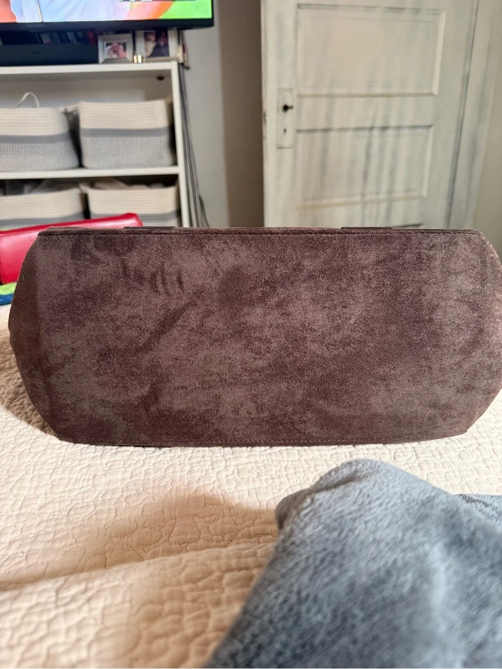 Brown Ultra Suede Tote